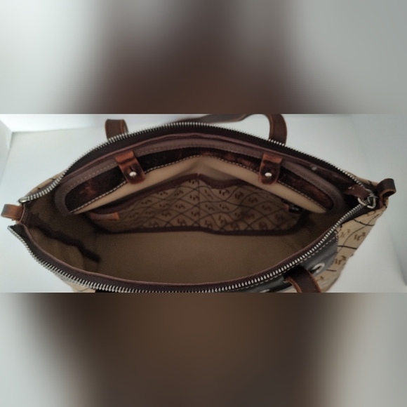 Dooney & Bourke Brown Purse with Shoulder Straps - Picture 2 of 8